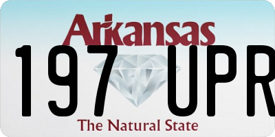 AR license plate 197UPR