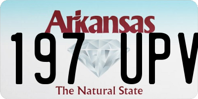AR license plate 197UPV