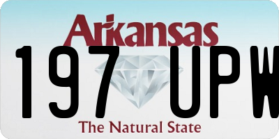 AR license plate 197UPW