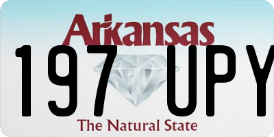 AR license plate 197UPY
