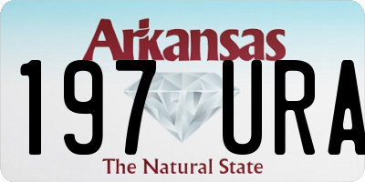 AR license plate 197URA
