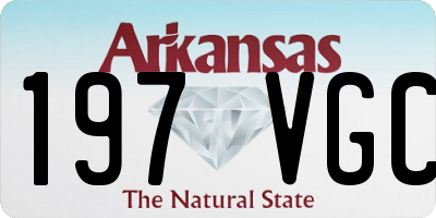 AR license plate 197VGC