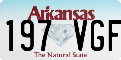 AR license plate 197VGF