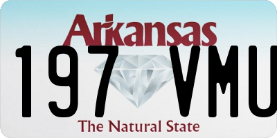 AR license plate 197VMU