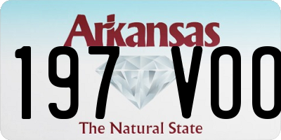 AR license plate 197VOO