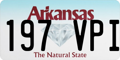 AR license plate 197VPI
