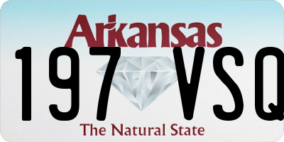 AR license plate 197VSQ