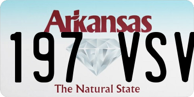 AR license plate 197VSV