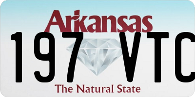 AR license plate 197VTC