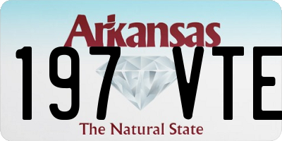AR license plate 197VTE