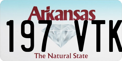 AR license plate 197VTK
