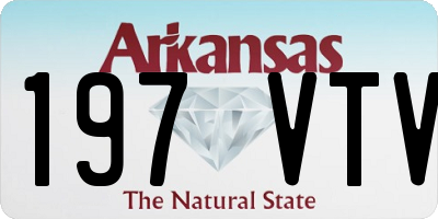 AR license plate 197VTV