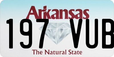 AR license plate 197VUB