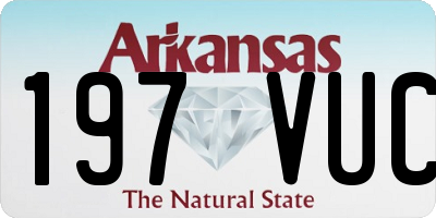 AR license plate 197VUC