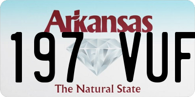 AR license plate 197VUF