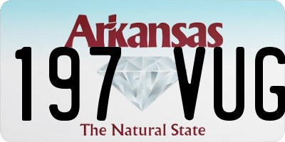 AR license plate 197VUG