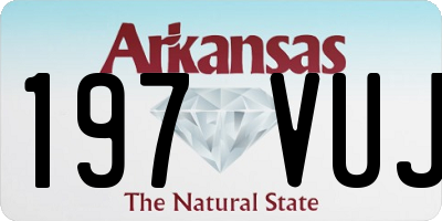 AR license plate 197VUJ