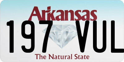 AR license plate 197VUL