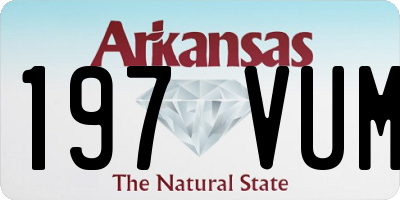 AR license plate 197VUM