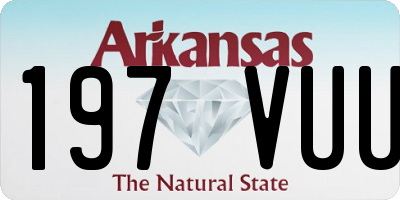 AR license plate 197VUU