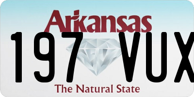 AR license plate 197VUX