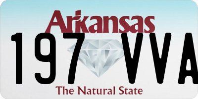 AR license plate 197VVA