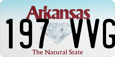 AR license plate 197VVG