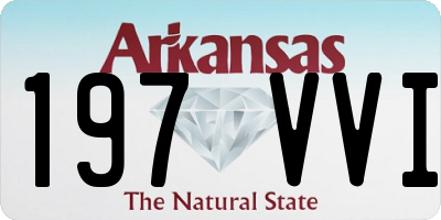 AR license plate 197VVI