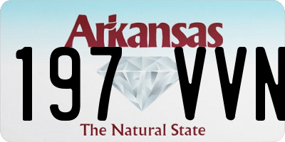 AR license plate 197VVN