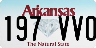 AR license plate 197VVO