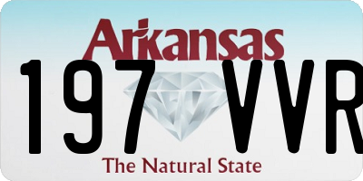 AR license plate 197VVR