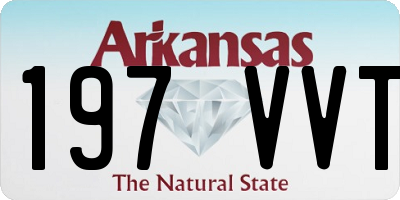 AR license plate 197VVT