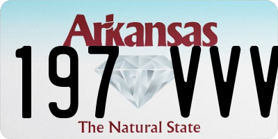 AR license plate 197VVV