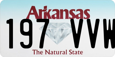 AR license plate 197VVW