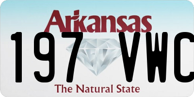 AR license plate 197VWC