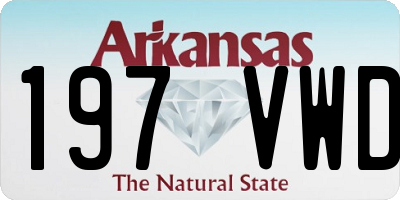 AR license plate 197VWD