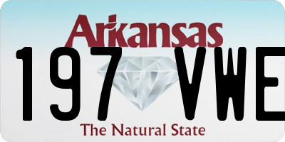 AR license plate 197VWE