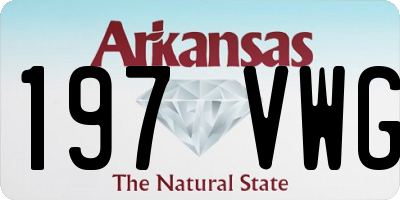 AR license plate 197VWG