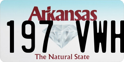 AR license plate 197VWH