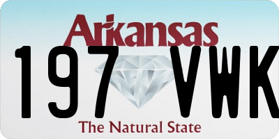 AR license plate 197VWK