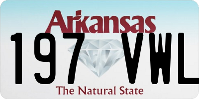 AR license plate 197VWL