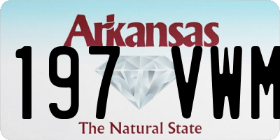 AR license plate 197VWM