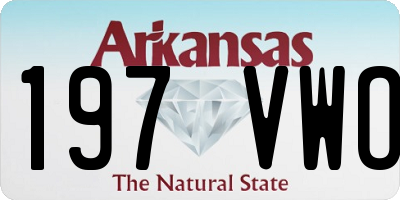 AR license plate 197VWO