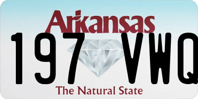 AR license plate 197VWQ
