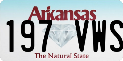 AR license plate 197VWS