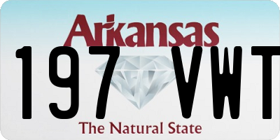 AR license plate 197VWT