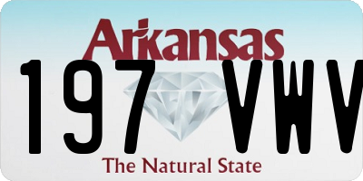 AR license plate 197VWV