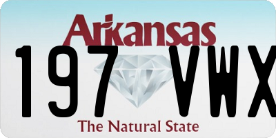 AR license plate 197VWX