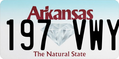 AR license plate 197VWY