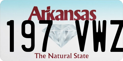 AR license plate 197VWZ